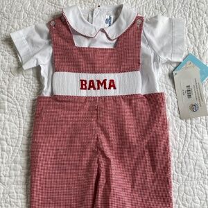 Toddler boy University of Alabama romper